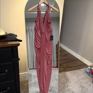 NEW WITH TAGS!! Lulu's Dusty Rose Maxi Dress